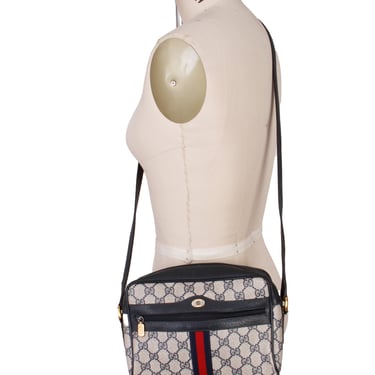 1980s Gucci GG Supreme Web Crossbody Bag