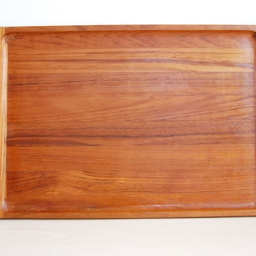 Vintage Mid Century Modern Dansk Teak Large Serving Tray Jens Quistgaard Made in Malaysia 