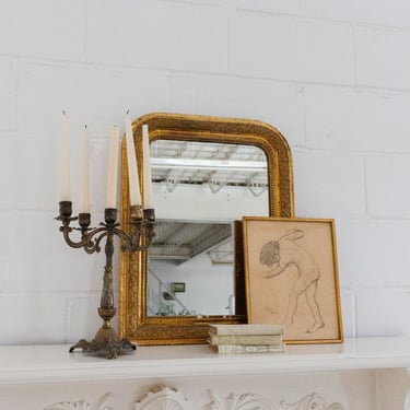 antique french gold louis phillippe mirror