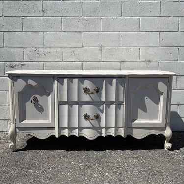 Antique French Provincial Wood Cabinet Buffet Console Low Table Rustic Farm Primitive Shabby Chic Storage Vintage Wood CUSTOM PAINT AVAIL 