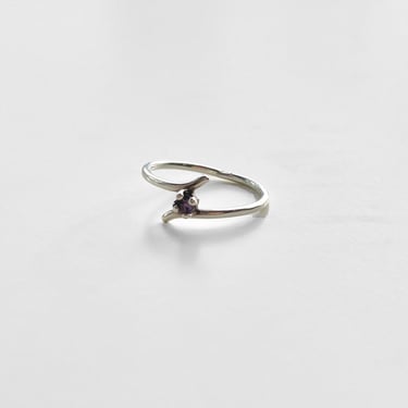 Sterling Silver Purple Gem Ring