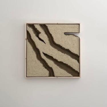 framed abstract textured art | 3d wall art | sculptural wall art | plaster topographic map | wabi sabi art | abstract topography wall art 