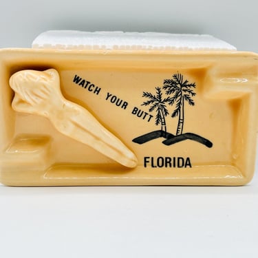 Mid Century 1960s Ashtray Florida 