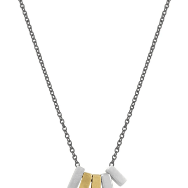 Philippa Roberts | Five Tiny Mixed Rectangles Necklace