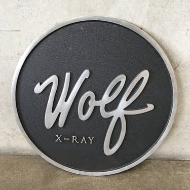 Vintage Wolf X - Ray Aluminum Sign