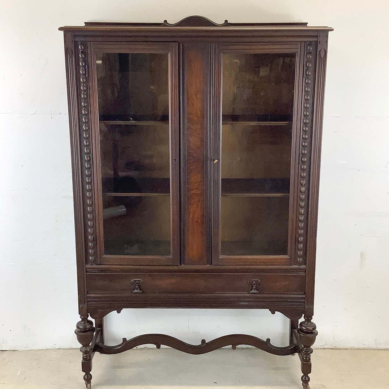 Antique Glass Front Display Case | Second Hand Stories - Ashbury Park ...
