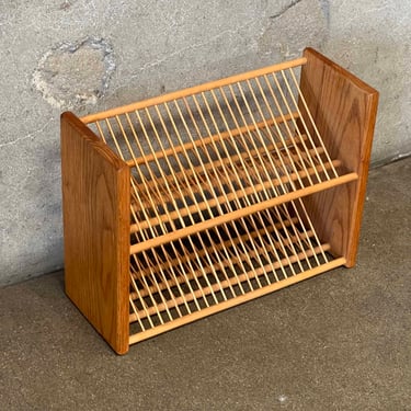 Vintage Wooden CD Rack