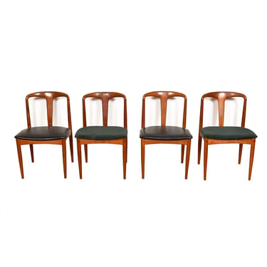 Set of 4 Johannes Andersen for Uldum Møbelfabrik Juliane Teak Dining Chairs