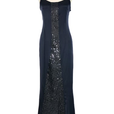 2002 Chanel Sequin Accented Slip Dress