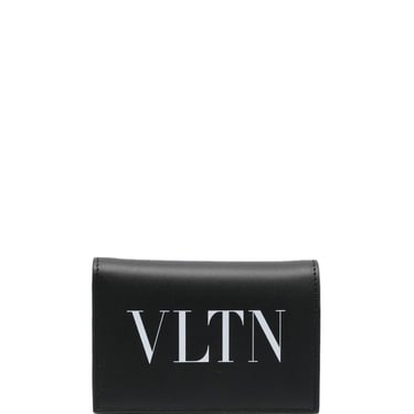 Valentino Garavani Men Vltn Leather Credit Card Case