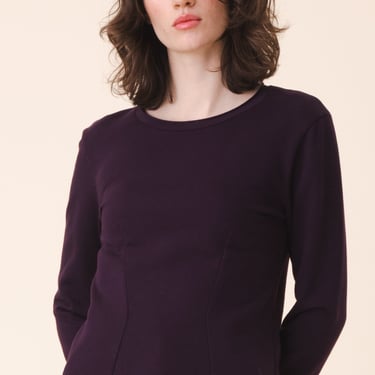 Dressmaker Sweater in Midnight Plum