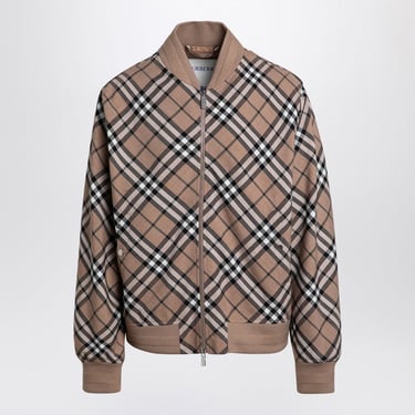 Burberry Check Pattern Zipped Cardigan Men