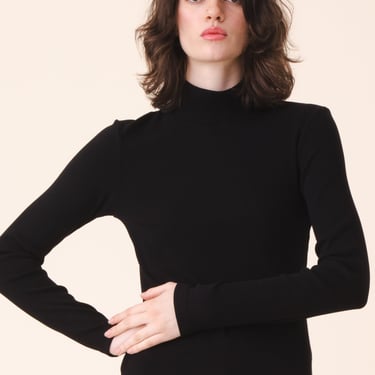 L/S Mockneck in Black