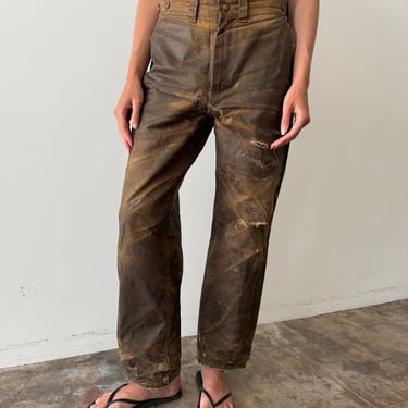 Old Filson Tin Cloth Logger Pants