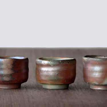 Bizen Sake Cup | Japanese Unglazed Pottery 