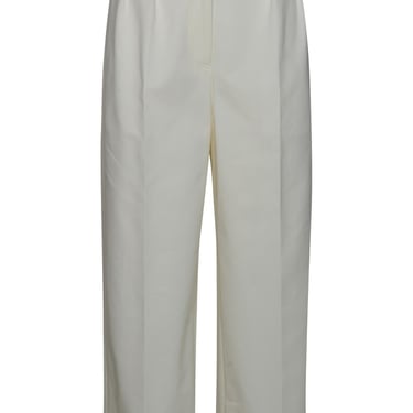 Thom Browne White Cotton Pants Woman