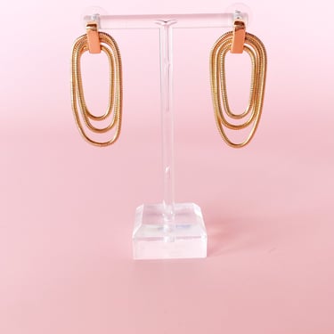 Gold Rope Chain Drop Earrings