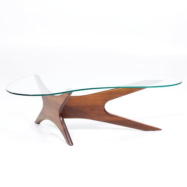 Adrian Pearsall for Craft Associates Mid Century Walnut Jacks Coffee Table - mcm 