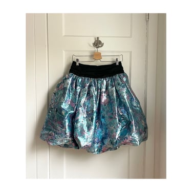 80s metallic skirt best sale