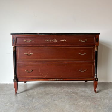 Antique Empire/ Neoclassical - Style Mahogany Chest by Rway Furniture 