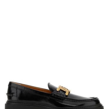 Tod's Woman Black Leather Loafers