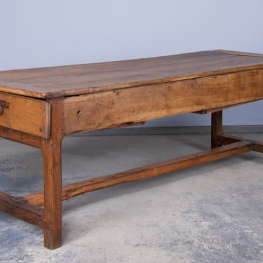 Early 19th Century Country French Oak Farmhouse Trestle Table 