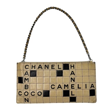 Chanel Leather Crossword Shoulder Bag