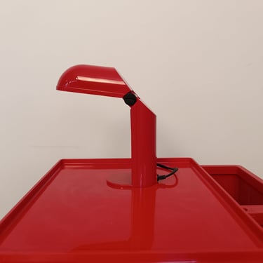 Red table lamp Tronconi table lamp 'Manon' / Yamada Shomei / foldable 