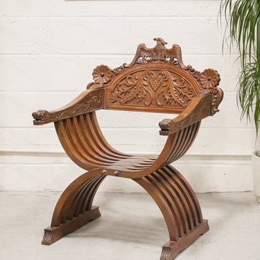 Antique Savonarola Chair