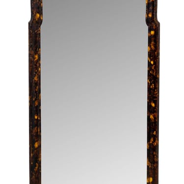 Queen Anne Style Faux Tortoiseshell Mirror