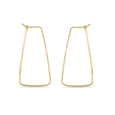 Petite Trireck Hoops - 14k Gold Filled