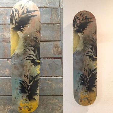 original skateboard art painting - Custom Skateboard wall art painting, skateboard gift, paint skateboard, gift idea, for him for her, wood 