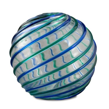 Archimede Seguso Murano Art Glass Spherical Vase