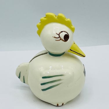 Vintage 1940's "Mr. Jack Potts" Chick Bank- California Pottery Baby Gift 