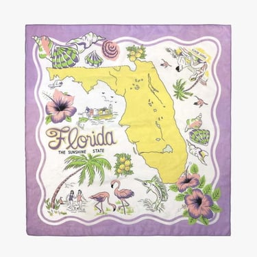 Anna Sui Florida Silk Voile Square Scarf - Lavender