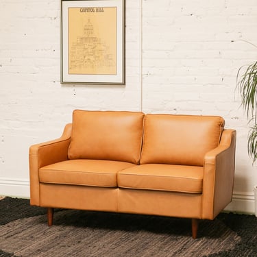 Maggie Leather Loveseat