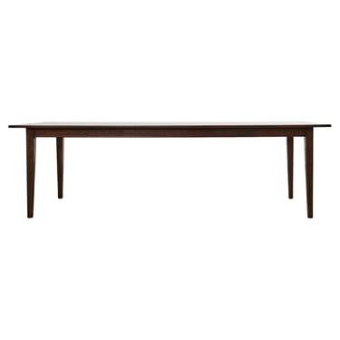 Country Italian Provincial Style Walnut Farmhouse Dining Table