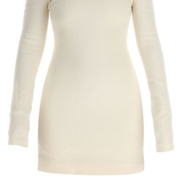 Khaite Woman Ivory Wool Octavia Mini Dress