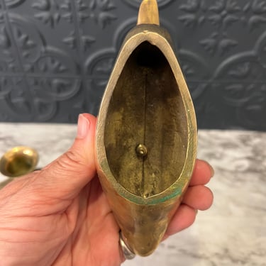 Set of 2 Brass Duck Candle Holders