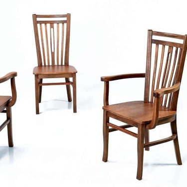 Set of 4 Brazilian Hardwood Vintage Dining Chairs 