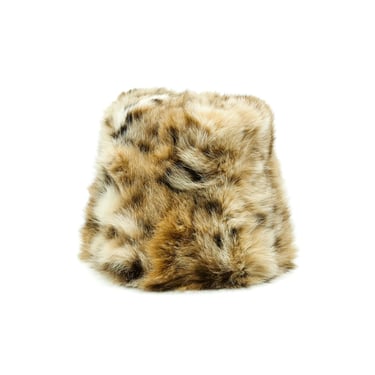 Animal Printed Fur Bucket Hat