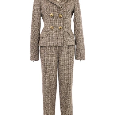 Escada Alpaca Tweed Pant Suit