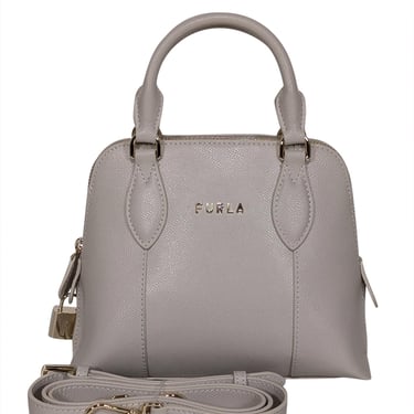 Furla - Beige Saffiano Leather Crossbody Bag