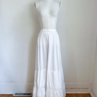 Antique Edwardian 1910s Petticoat Skirt / 26