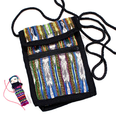 Deadstock VINTAGE: 1980s - Native Guatemalan Small Padded Bag Pouch - Native Textile - Coin, Kids - Boho, Hipster - SKU 1-D4-0002974 