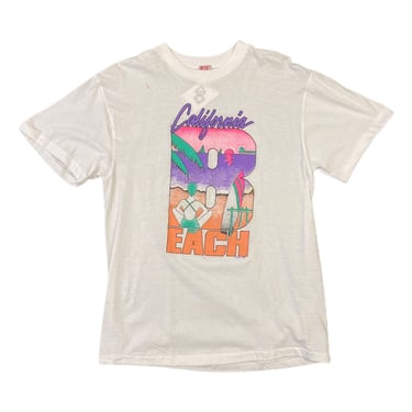 (XL) 1988 White California Beach T-Shirt 030722 JF