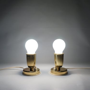 Vintage Lamp Pair / Minimalist Lamp / Vintage Light Pair / Desk Lamp / Bedside lamp / 50s Lamp / Mid Century / Art Deco / Brass Lamp 