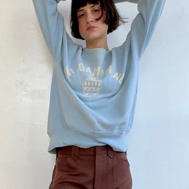 Soft Blue Vintage Sorority Sweatshirt (L)