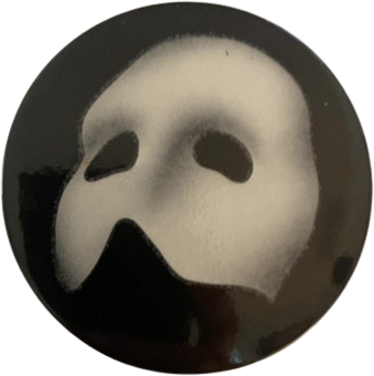 80s '86 Phantom Of The Opera Rare Button/pinback By Cewynters Made In England