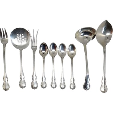 1960s Vintage American Towle Sterling Silver French Provincial Pattern Flatware Set (140 Pieces) 